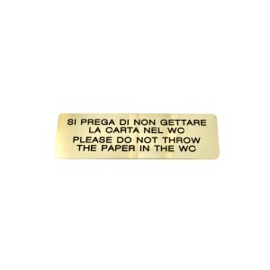 Targhetta incisa Custom 66