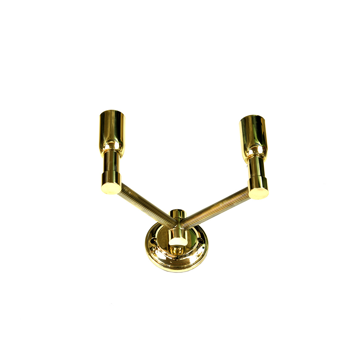 Applique base Brescia due bracci collo millerighe