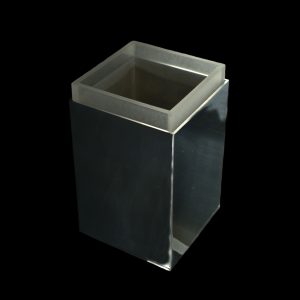 Complementi Bicchiere quadrato cromo con pex
