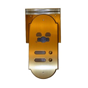 Placca citofono con tettoia custom 177