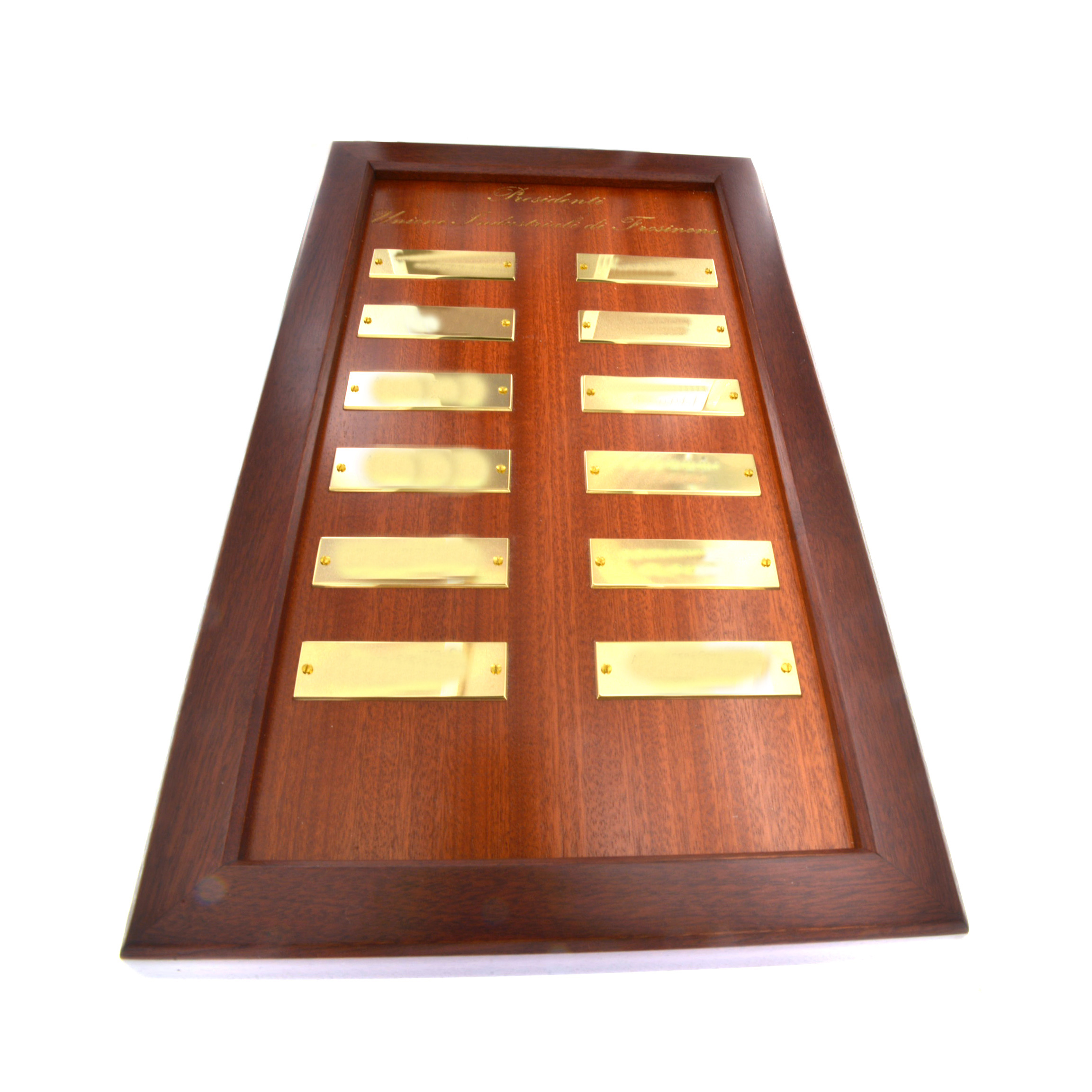 Casellario Legno con Targhette Ottone custom 268 - Image 3