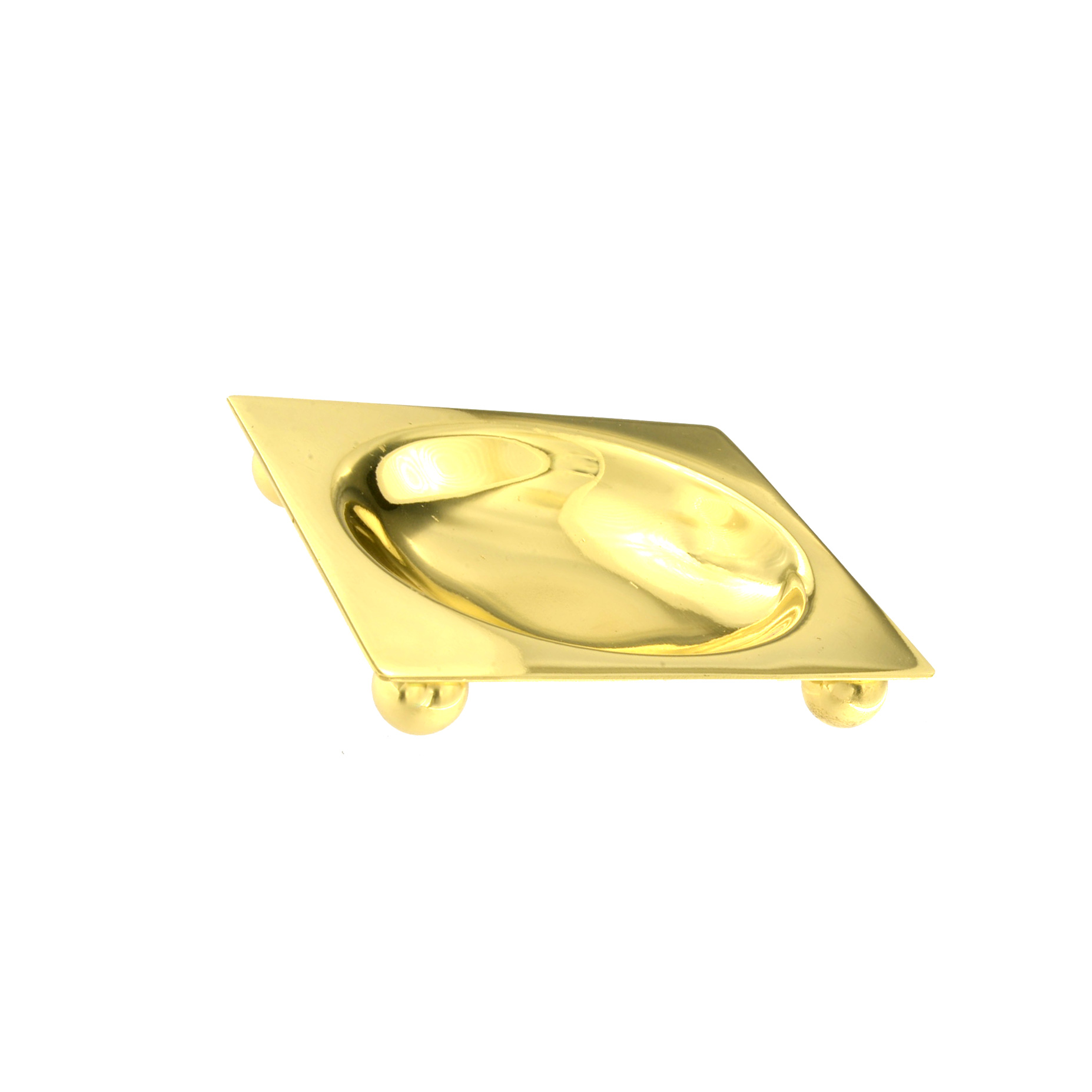 Complementi Sapone ottone quadro