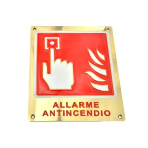 Targa Antincendio  Custom 410